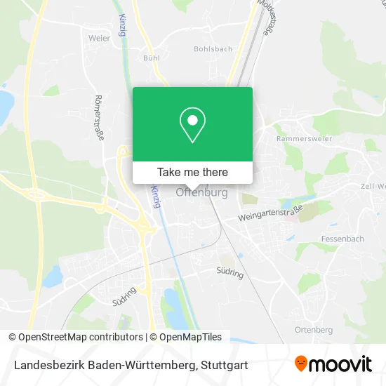 Карта Landesbezirk Baden-Württemberg