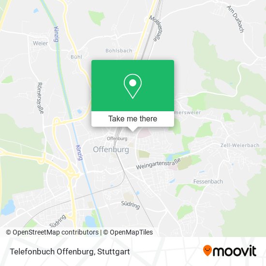 Карта Telefonbuch Offenburg