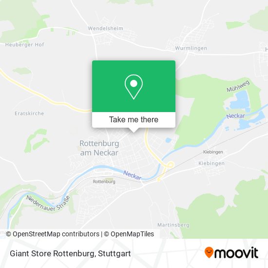 Giant Store Rottenburg map