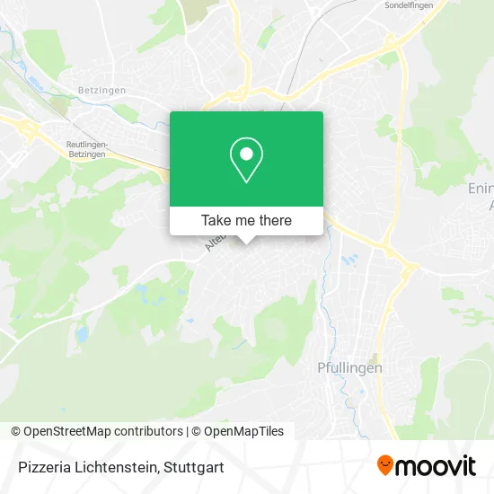 Карта Pizzeria Lichtenstein