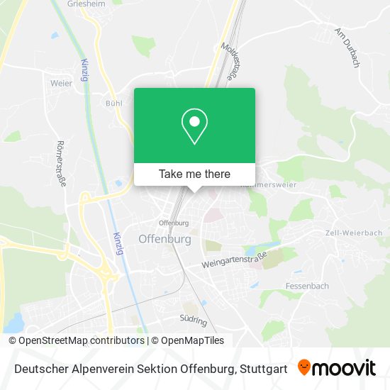 Deutscher Alpenverein Sektion Offenburg map