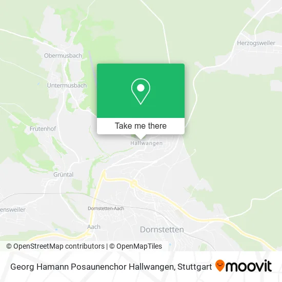 Карта Georg Hamann Posaunenchor Hallwangen