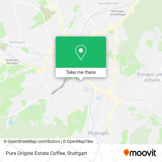 Pure Origins Estate Coffee map