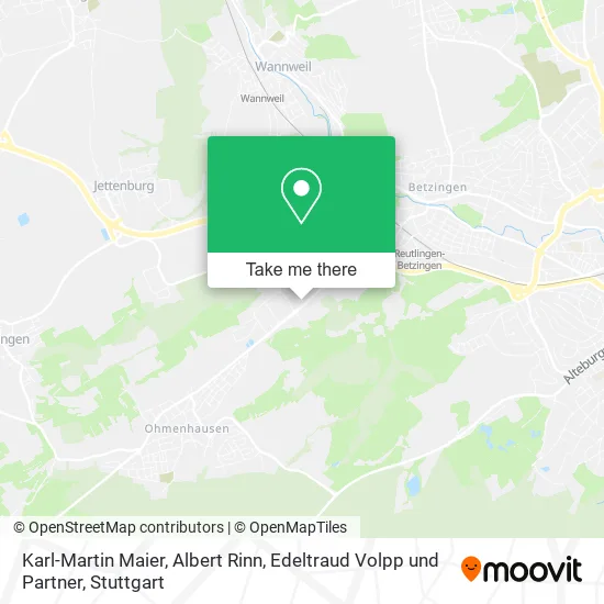 Карта Karl-Martin Maier, Albert Rinn, Edeltraud Volpp und Partner