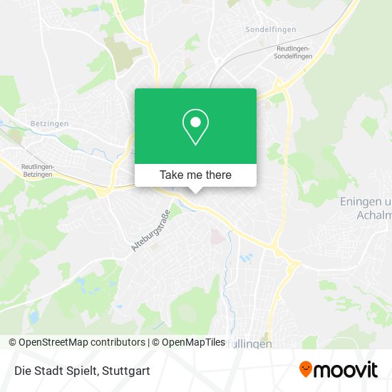 Die Stadt Spielt map