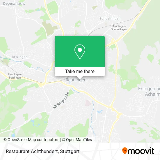 Карта Restaurant Achthundert