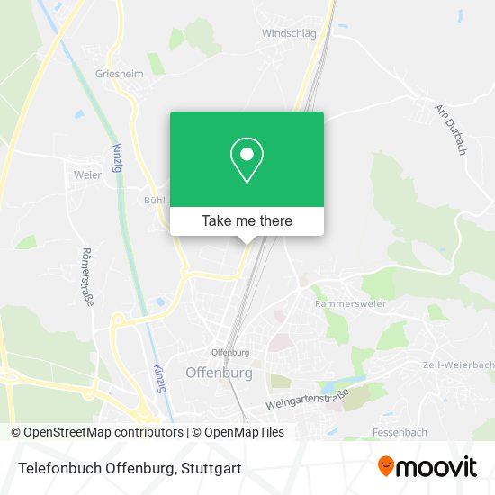 Карта Telefonbuch Offenburg