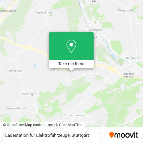 Карта Ladestation für Elektrofahrzeuge