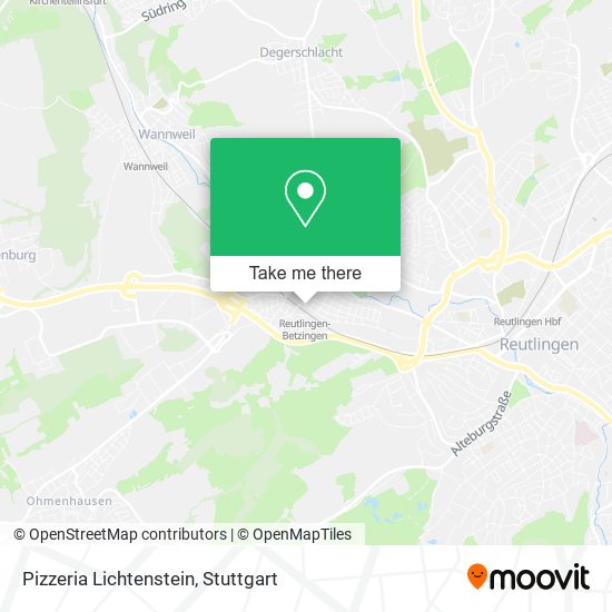 Pizzeria Lichtenstein map