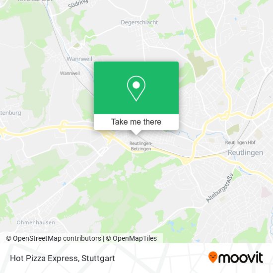 Hot Pizza Express map