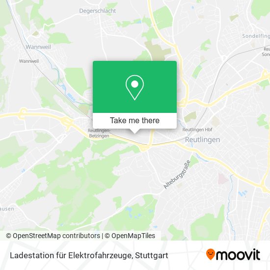 Карта Ladestation für Elektrofahrzeuge