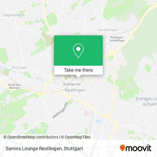Карта Samira Lounge Reutlingen