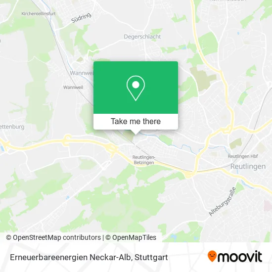 Карта Erneuerbareenergien Neckar-Alb