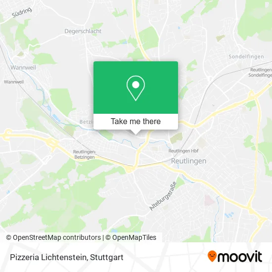 Карта Pizzeria Lichtenstein