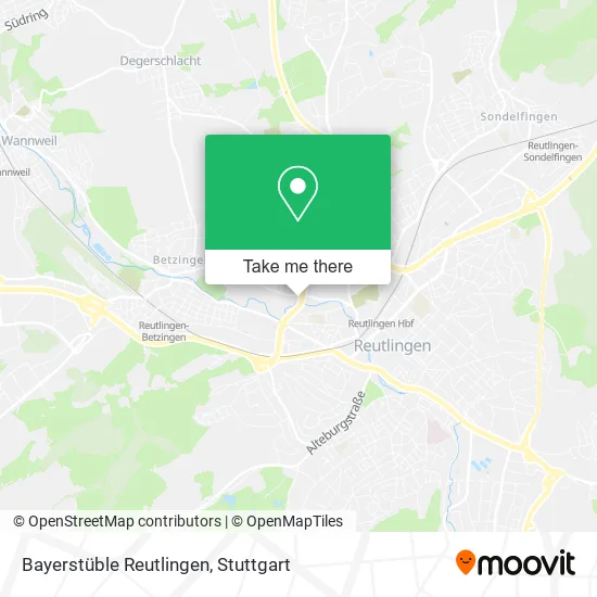 Карта Bayerstüble Reutlingen