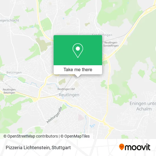 Карта Pizzeria Lichtenstein