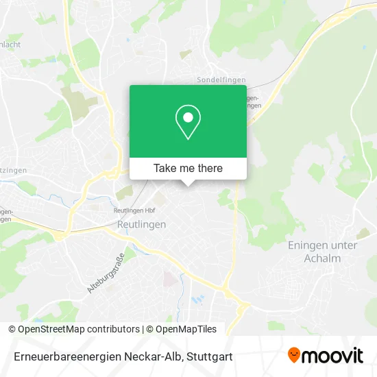 Карта Erneuerbareenergien Neckar-Alb