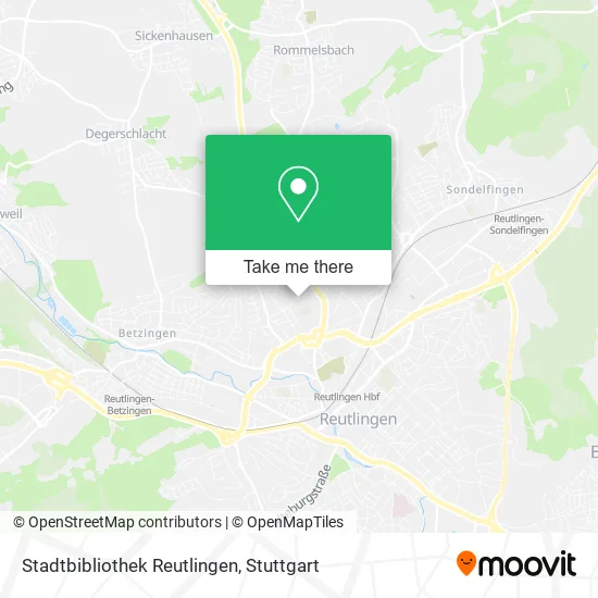 Карта Stadtbibliothek Reutlingen
