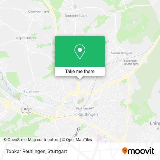 Topkar Reutlingen map