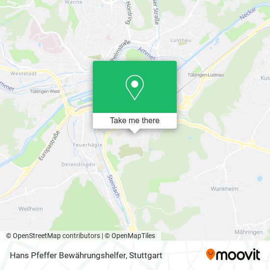 Hans Pfeffer Bewährungshelfer map