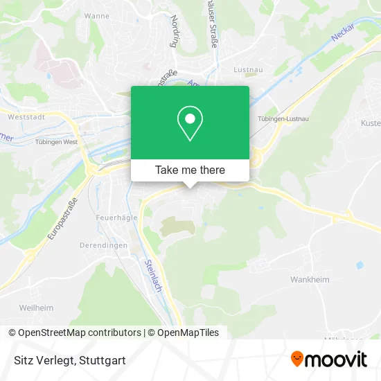 Карта Sitz Verlegt
