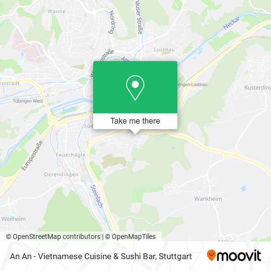 An An - Vietnamese Cuisine & Sushi Bar map