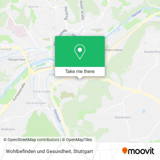 Wohlbefinden und Gesundheit map