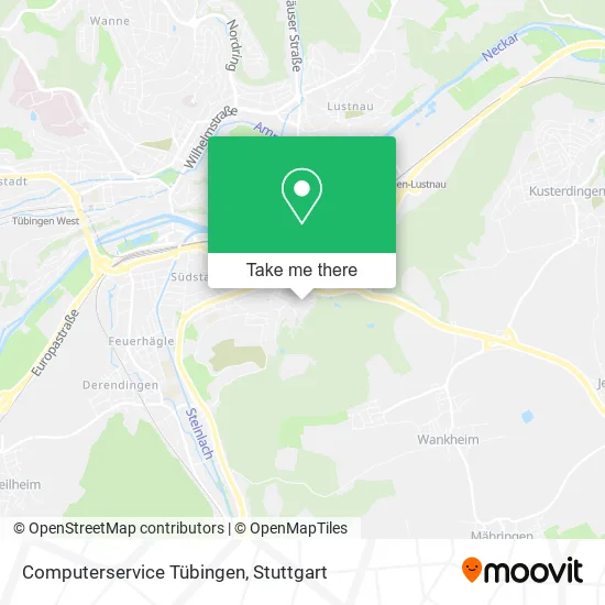 Карта Computerservice Tübingen