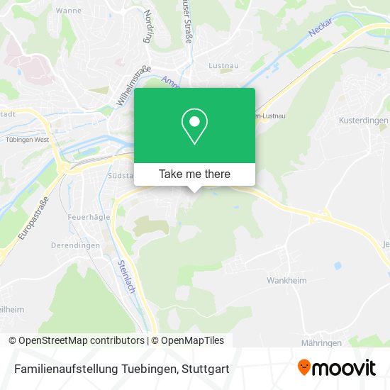 Карта Familienaufstellung Tuebingen