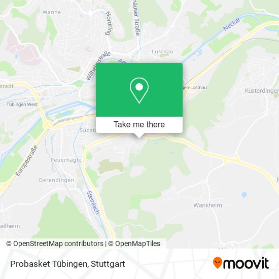 Probasket Tübingen map