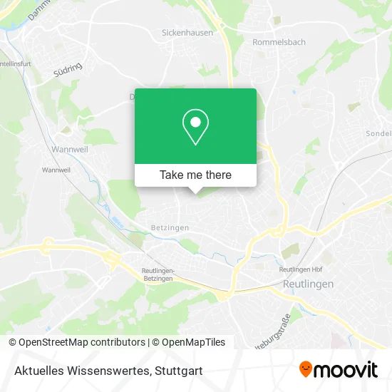Карта Aktuelles Wissenswertes