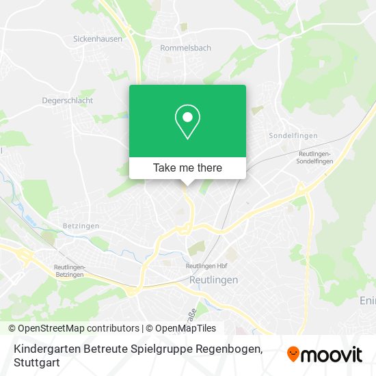 Kindergarten Betreute Spielgruppe Regenbogen map