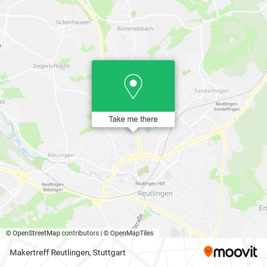 Makertreff Reutlingen map