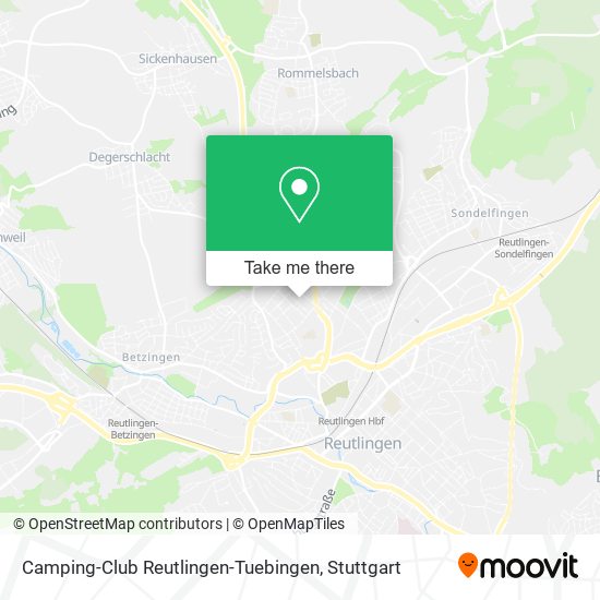 Camping-Club Reutlingen-Tuebingen map