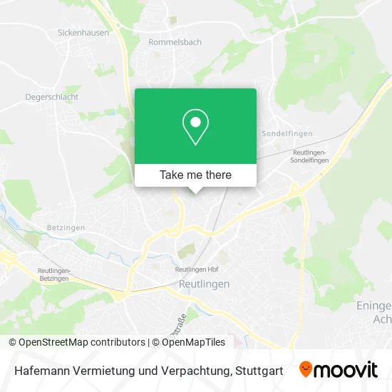 Карта Hafemann Vermietung und Verpachtung