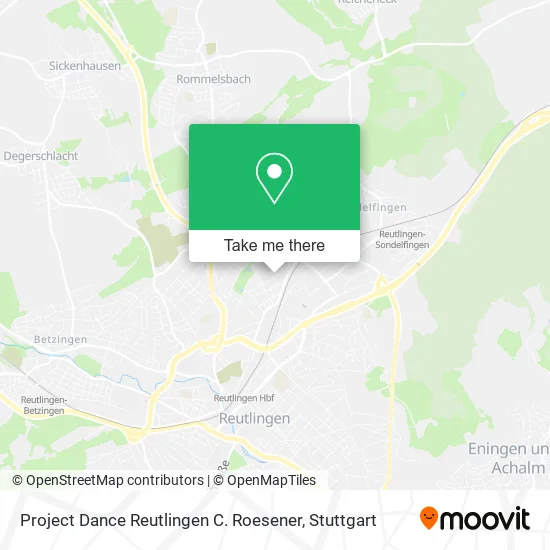 Карта Project Dance Reutlingen C. Roesener
