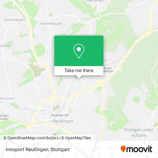 Карта Innoport Reutlingen