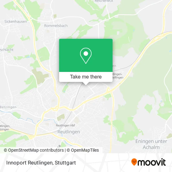 Карта Innoport Reutlingen