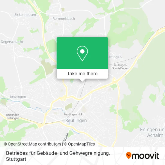 Карта Betriebes für Gebäude- und Gehwegreinigung