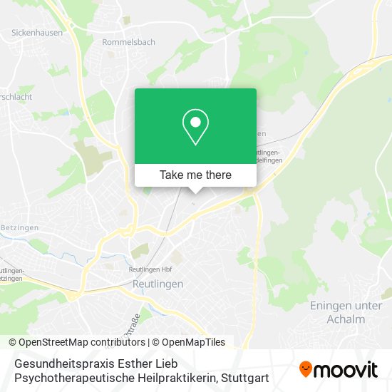 Gesundheitspraxis Esther Lieb Psychotherapeutische Heilpraktikerin map