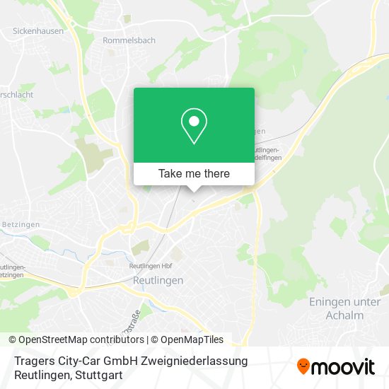Tragers City-Car GmbH Zweigniederlassung Reutlingen map
