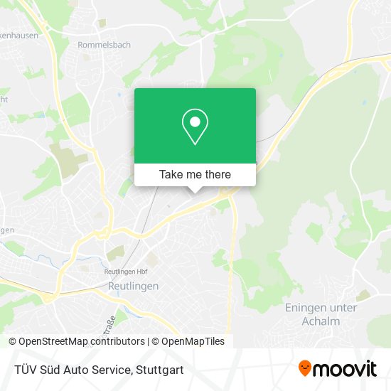 TÜV Süd Auto Service map