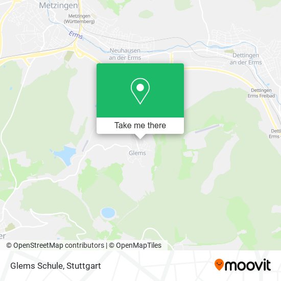 Glems Schule map