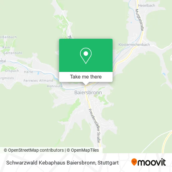 Карта Schwarzwald Kebaphaus Baiersbronn