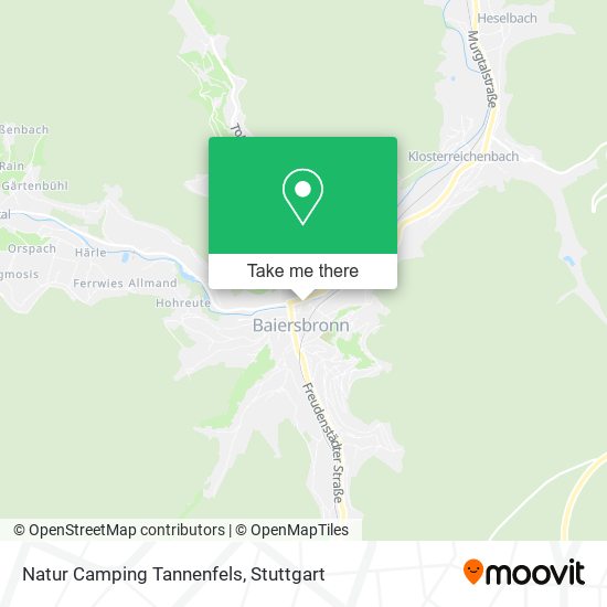 Natur Camping Tannenfels map