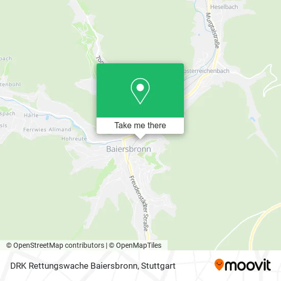 Карта DRK Rettungswache Baiersbronn