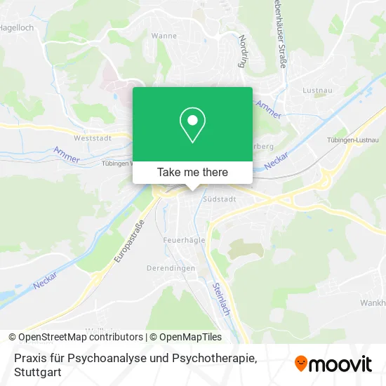 Карта Praxis für Psychoanalyse und Psychotherapie