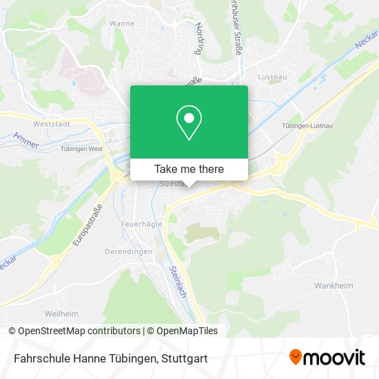 Fahrschule Hanne Tübingen map