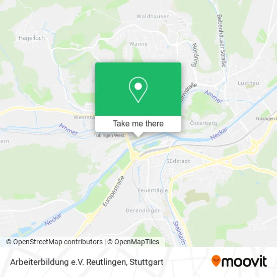 Карта Arbeiterbildung e.V. Reutlingen