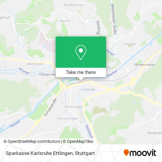 Sparkasse Karlsruhe Ettlingen map